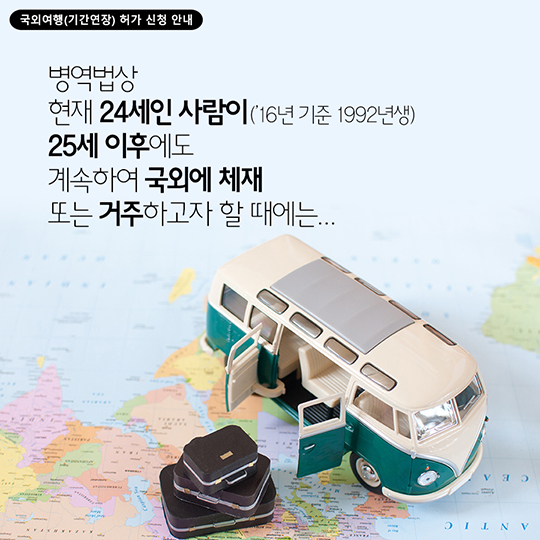 국외여행(기간연장) 허가 신청 안내
