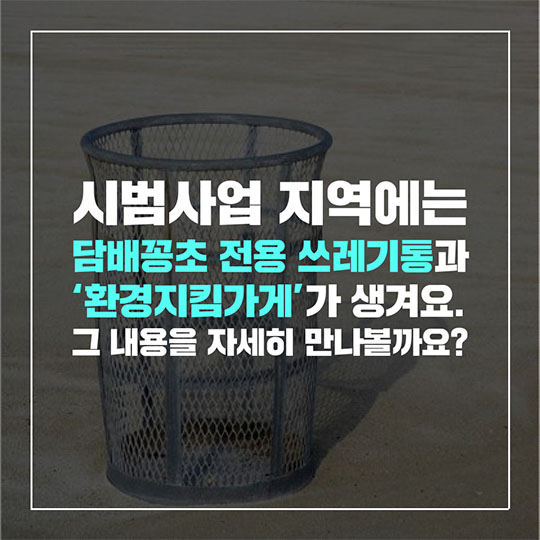 깨끗한 거리 시범사업