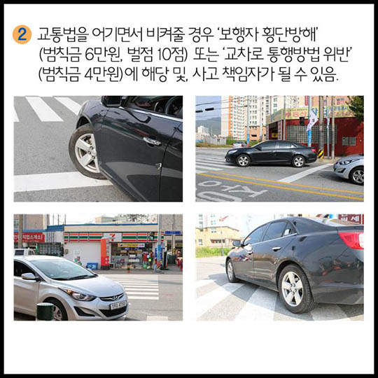 교통상식-직진우회전 차선
