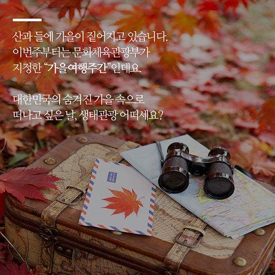 자연과 사람이 하나되는 여행 생태관광 
