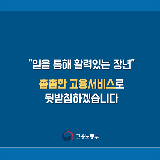 장년 고용서비스 강화 방안