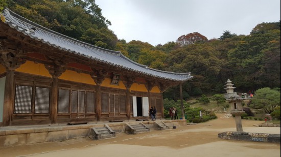 부석사 무량수전의 모습.