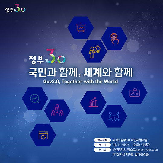 정부3.0 국민체험마당 전시관 소개  