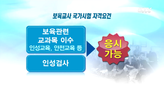보건복지부는 보육교사의 질을 높이기 위해 국가시험제도를 도입, 인성검사를 받은 경우에만 응시하도록 할 방침이라고 밝혔다. (출처=KTV)