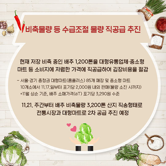 알뜰 김장 정보