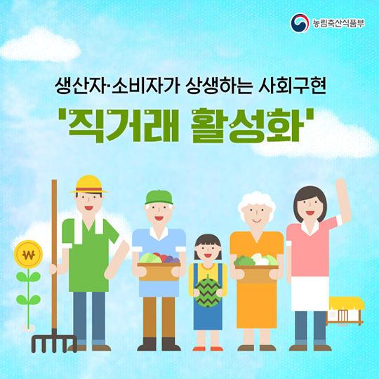 생산자·소비자가 상생하는 사회구현 직거래 활성화