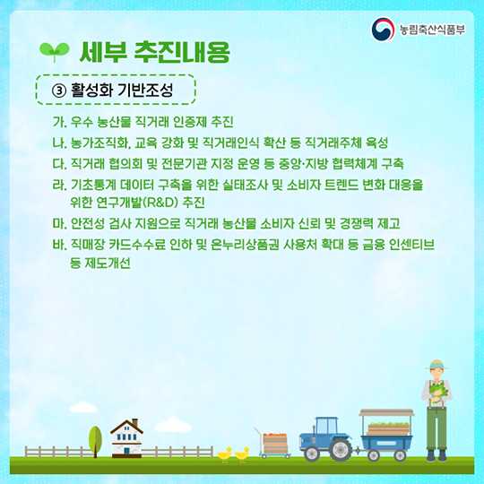 생산자·소비자가 상생하는 사회구현 직거래 활성화
