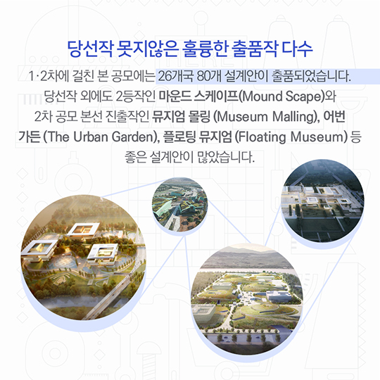 국립박물관단지 국제공모 최종 당선작 선정!