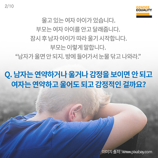 남성들이 맨 박스(Man Box)를 깨야하는 이유