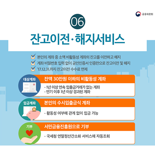 은행권 계좌통합관리서비스
