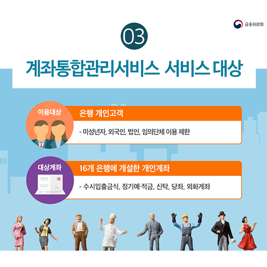 은행권 계좌통합관리서비스