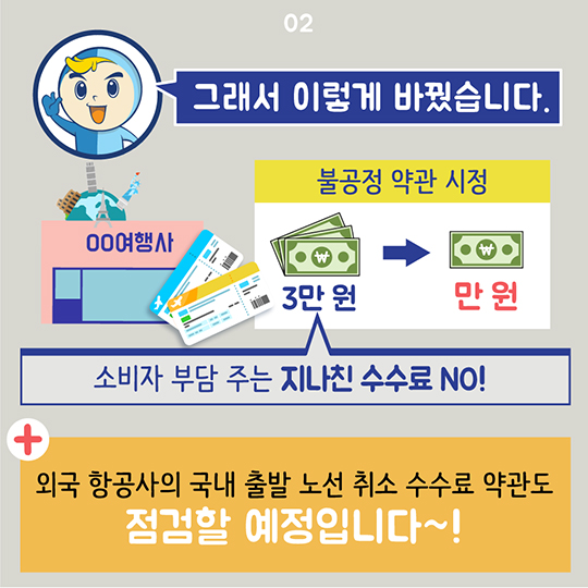 여행사 항공권 구매대행 취소수수료 대폭 낮아집니다