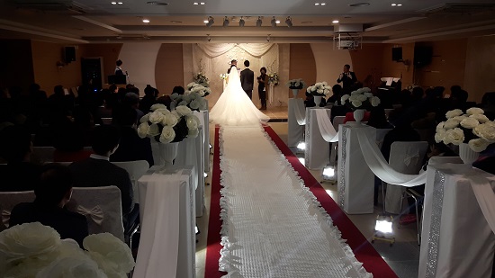 대구교육연수원 연리지홀에서 열리고 있는 결혼식 모습(사진=대구교육연수원)