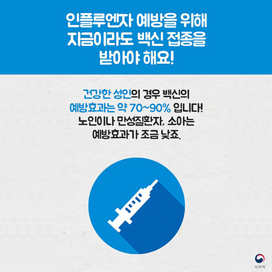 독감 예방법!