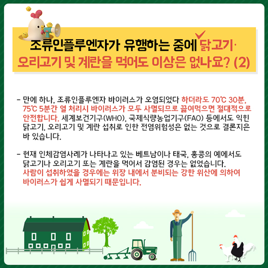 조류인플루엔자, 무엇이든 물어보세요!