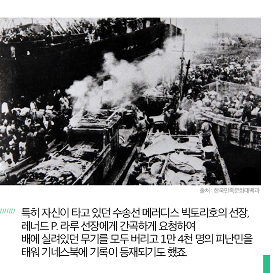 피난민 9만 8천명의 생명을 구한 크리스마스의 기적
