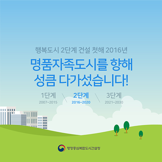 행복도시 2단계 첫 해, 2016년의 성과!