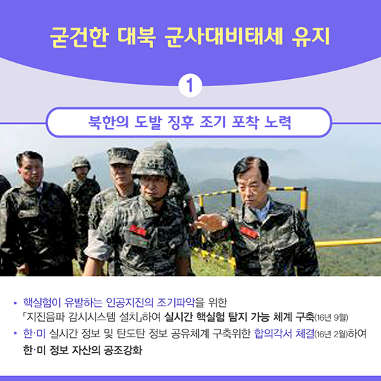 2016 국방부 주요성과 확고한 국방태세 확립
