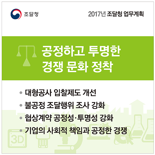 2017년 조달청 업무계획