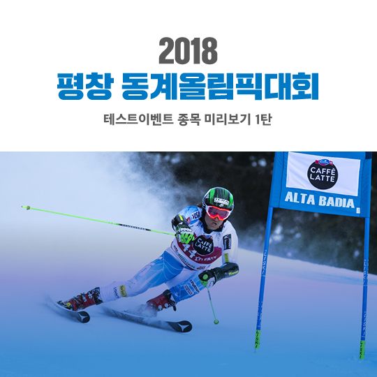 2018 평창 동계올림픽대회 테스트이벤트 종목 미리보기 1탄