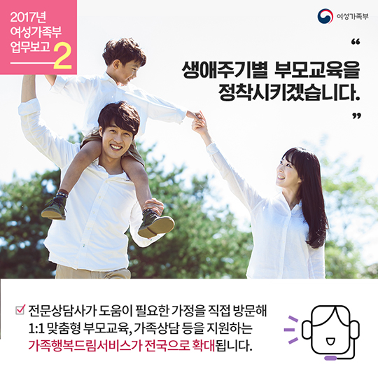 양육 친화적인 사회 환경을 만들겠습니다!
