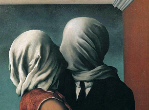 <그림5> 르네 마그리트<연인>1928