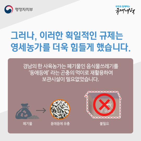 규제개혁 - 폐기물 보관시설 설치기준 완화 