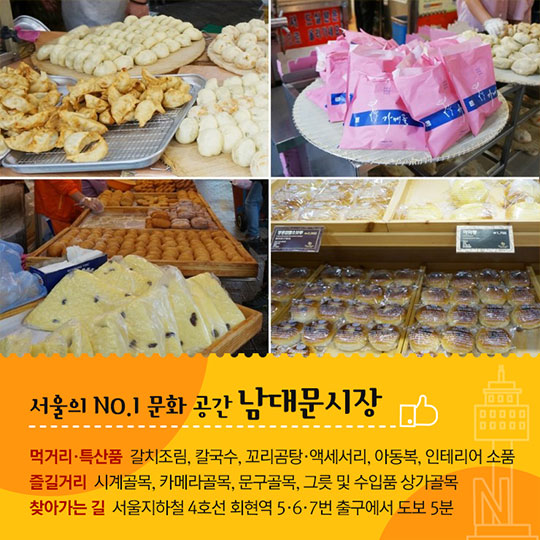 외국인이 즐겨찾는 전통시장 50선 - 서울 편