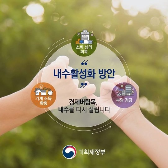 경제 버팀목, 내수를 다시 살립니다.