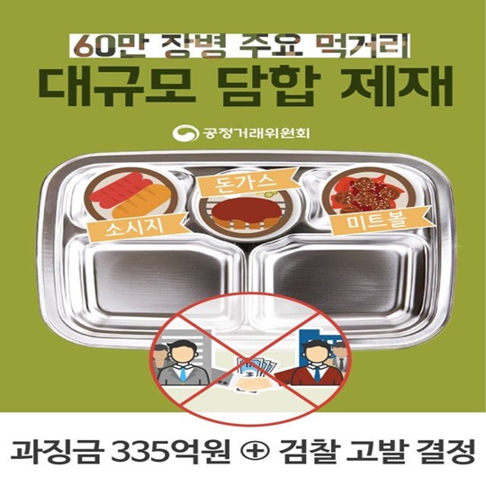 60만 장병 주요 먹거리, 대규모 담합 제재