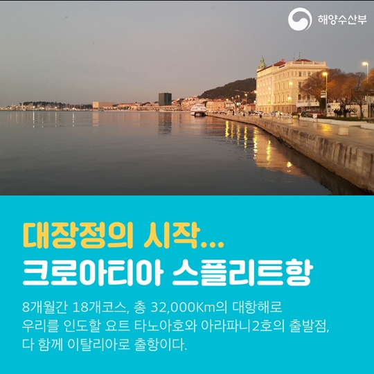 국민과 함께, 대양 항해 240일간 지구 한바퀴