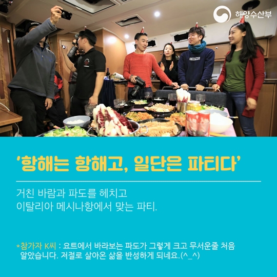 국민과 함께, 대양 항해 240일간 지구 한바퀴
