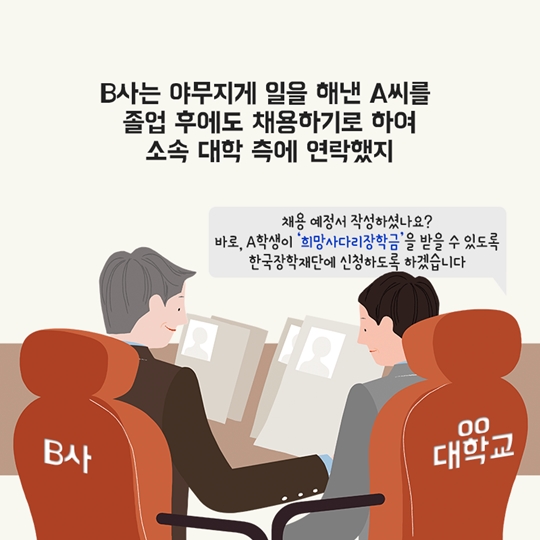 청년친화 강소기업에 취업하고 국가장학금 받고!
