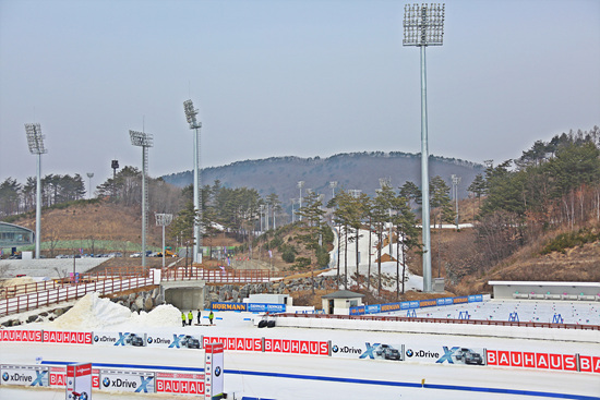 2017 평창 세계장애인 노르딕스키 월드컵대회가 열리고 있는 평창 알펜시아 경기장 모습