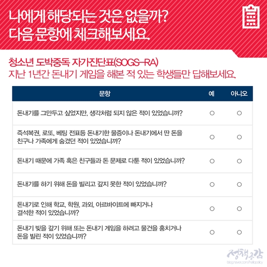 내가 혹시 온라인 도박 중독?