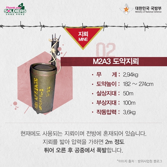 땅속에 매설되어 적군을 사살하는 폭발무기