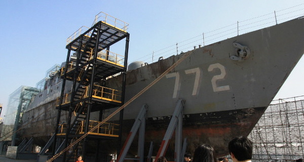 평택 해군 2함대 안보공원에 전시된 천안함 선체(제공=국가보훈처)