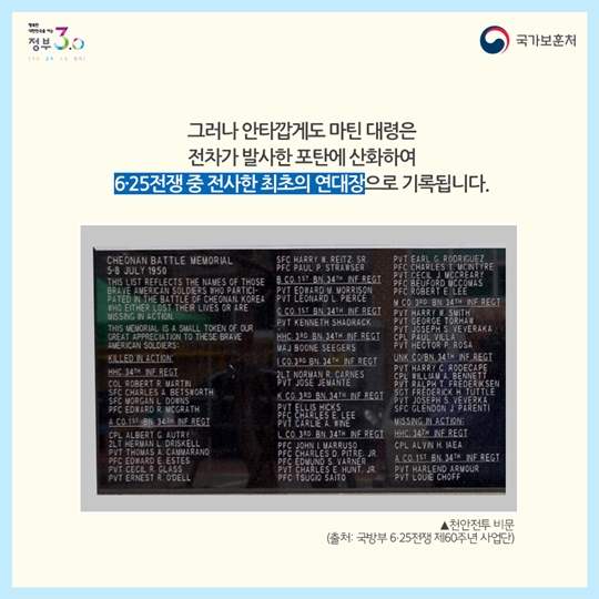 우리지역 호국영웅 알아보기, 천안