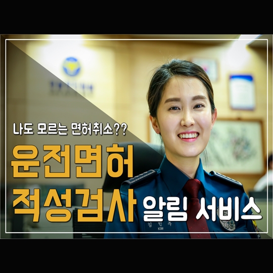 나도 모르는 면허취소, 운전면허 적성검사 알림 서비스