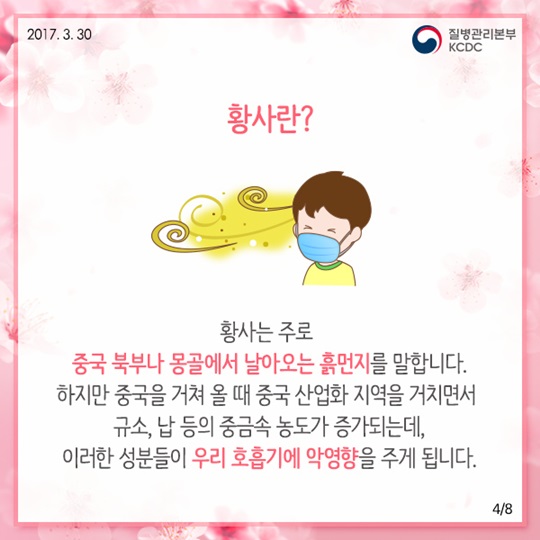 봄바람 휘날리며 흩날리는 미세먼지 피하기