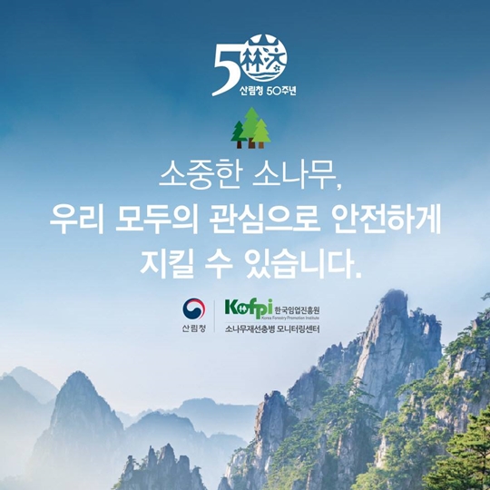 소나무 재선충병으로부터 안전하게 지켜주세요!