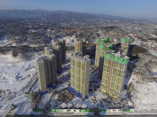 전 세계 선수들을 맞을 선수촌.(사진=2018 평창동계올림픽대회 조직위원회)