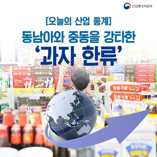 동남아와 중동을 강타한 과자 한류
