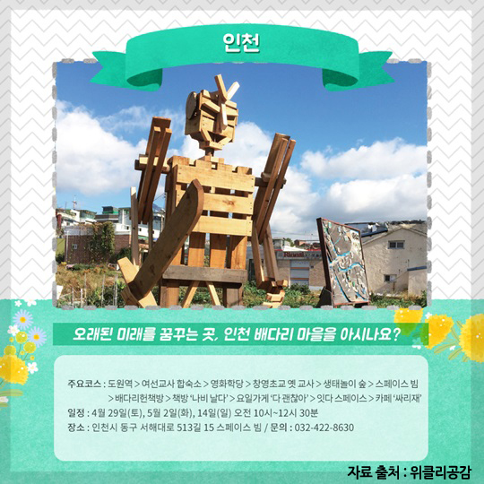 도시로 봄여행을 떠난다고