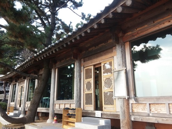 자연을 지극히 사랑하는 마음에 집안에 있는 소나무를 소중히 보존하고 있다.