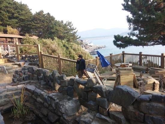 시원스런 바다.