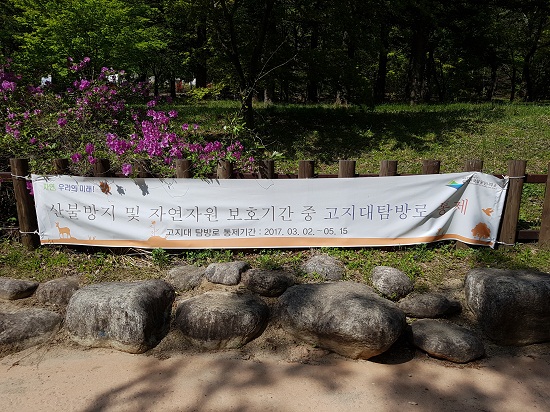 산불조심기간이나 휴식기 안내를 잘 살펴서 그 기간동안에는 산행을 피하는 것도 좋은 방법이다.