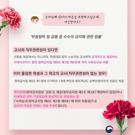 감사를 표현하는 선물