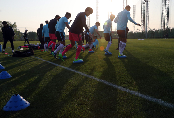 20일 전주에서 개막하는 ‘FIFA U-20 월드컵 코리아 2017’에 참가한 한국 대표팀이 지난 18일 전주 U-20 훈련장에서 팀훈련을 하고 있다. (사진=저작권자(c) 연합뉴스, 무단 전재-재배포 금지)