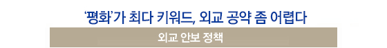  ‘평화’가 최다 키워드, 외교 공약 좀 어렵다 외교 안보 정책
